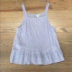 Blue and white striped blouse 💙🤍